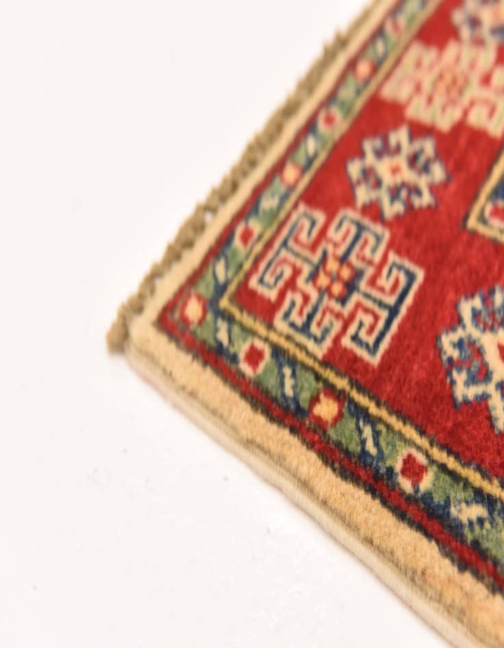 Detail image of  2' 8 x 3' 11  Hand Knotted Kazak Rug