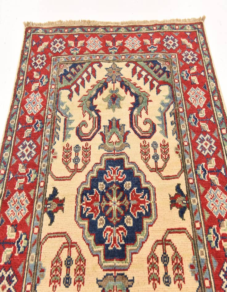 Detail image of  2' 10 x 3' 10  Hand Knotted Kazak Rug