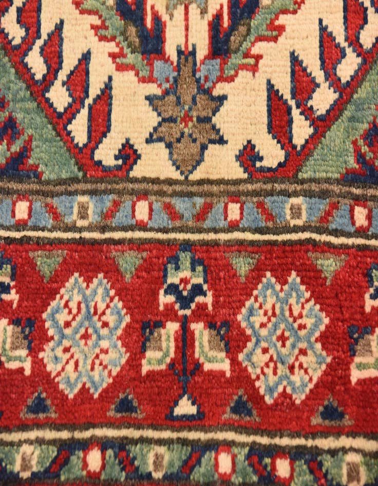 Detail image of  2' 10 x 3' 10  Hand Knotted Kazak Rug