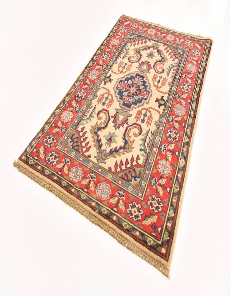 Detail image of  2' 7 x 4' 2  Hand Knotted Kazak Rug