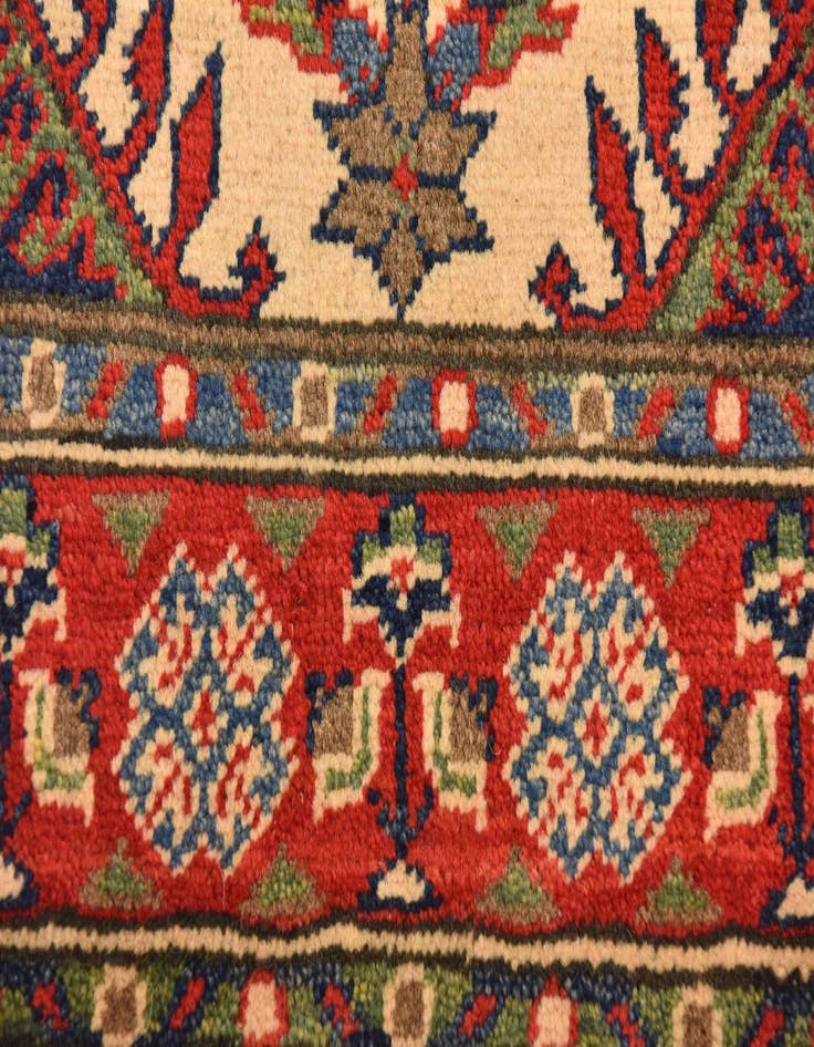 Detail image of  2' 7 x 4' 2  Hand Knotted Kazak Rug