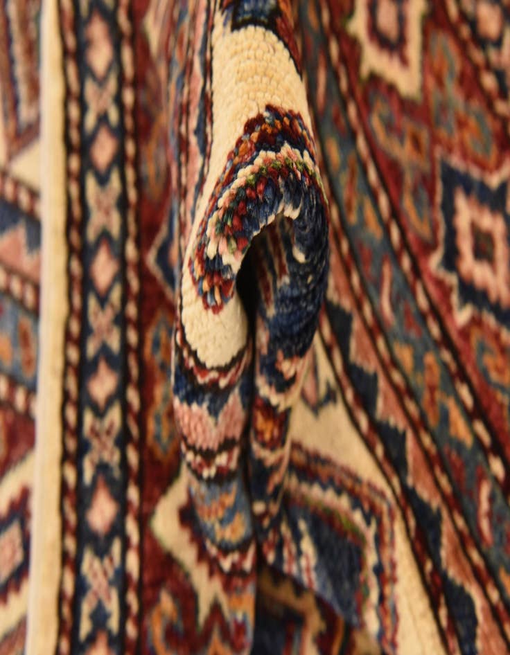Detail image of  3' 3 x 4' 9  Hand Knotted Kazak Oriental Rug