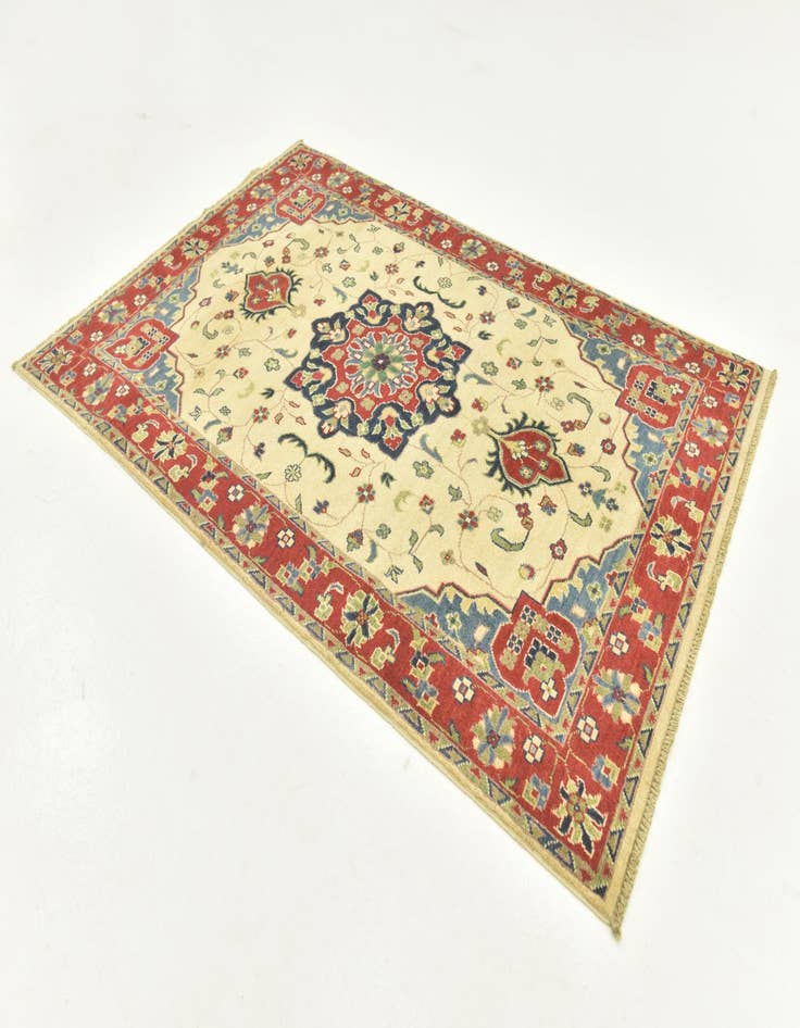 Detail image of  4' x 6'  Hand Knotted Kazak Rug