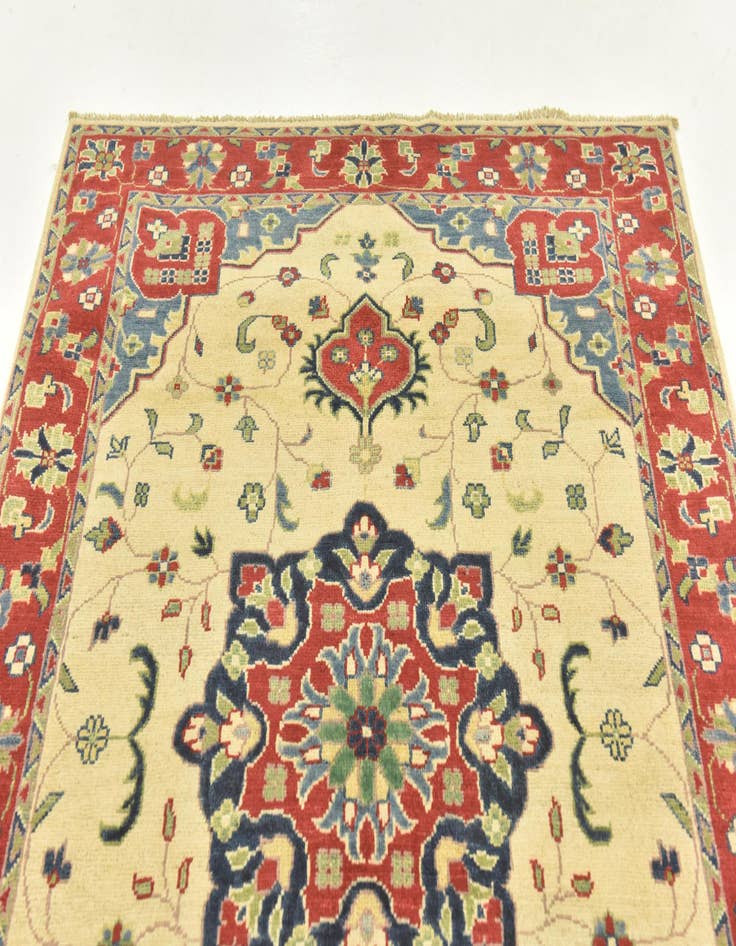 Detail image of  4' x 6'  Hand Knotted Kazak Rug