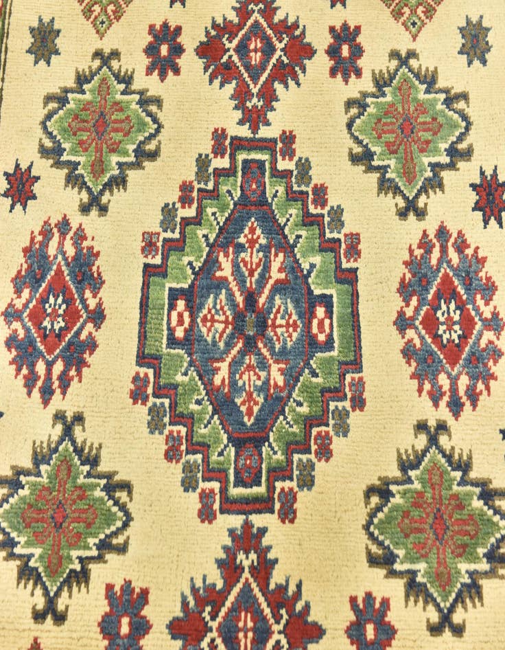 Detail image of  4' x 5' 10  Hand Knotted Kazak Rug