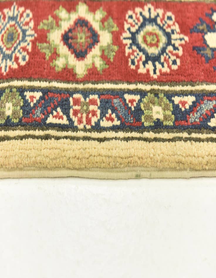 Detail image of  4' x 5' 10  Hand Knotted Kazak Rug