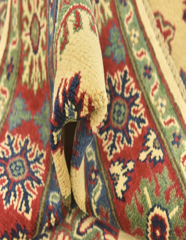Detail image of  3' 9 x 6'  Hand Knotted Kazak Rug