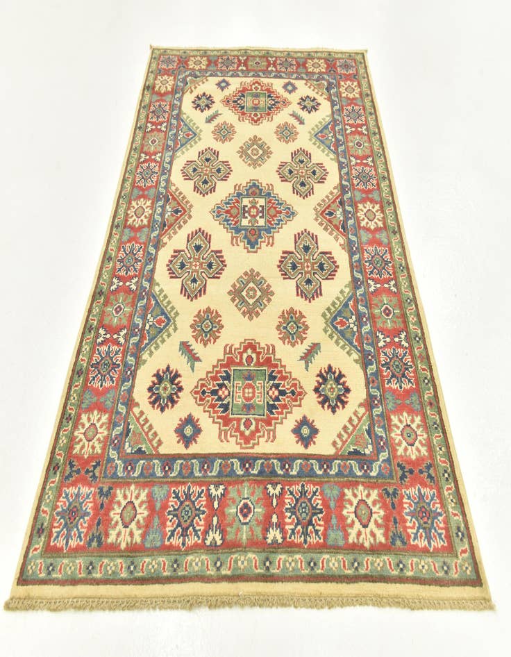 Detail image of  3' 9 x 6'  Hand Knotted Kazak Rug