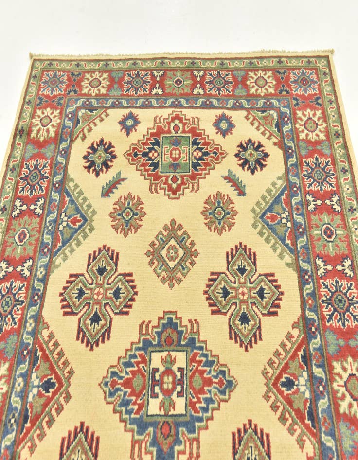 Detail image of  3' 9 x 6'  Hand Knotted Kazak Rug