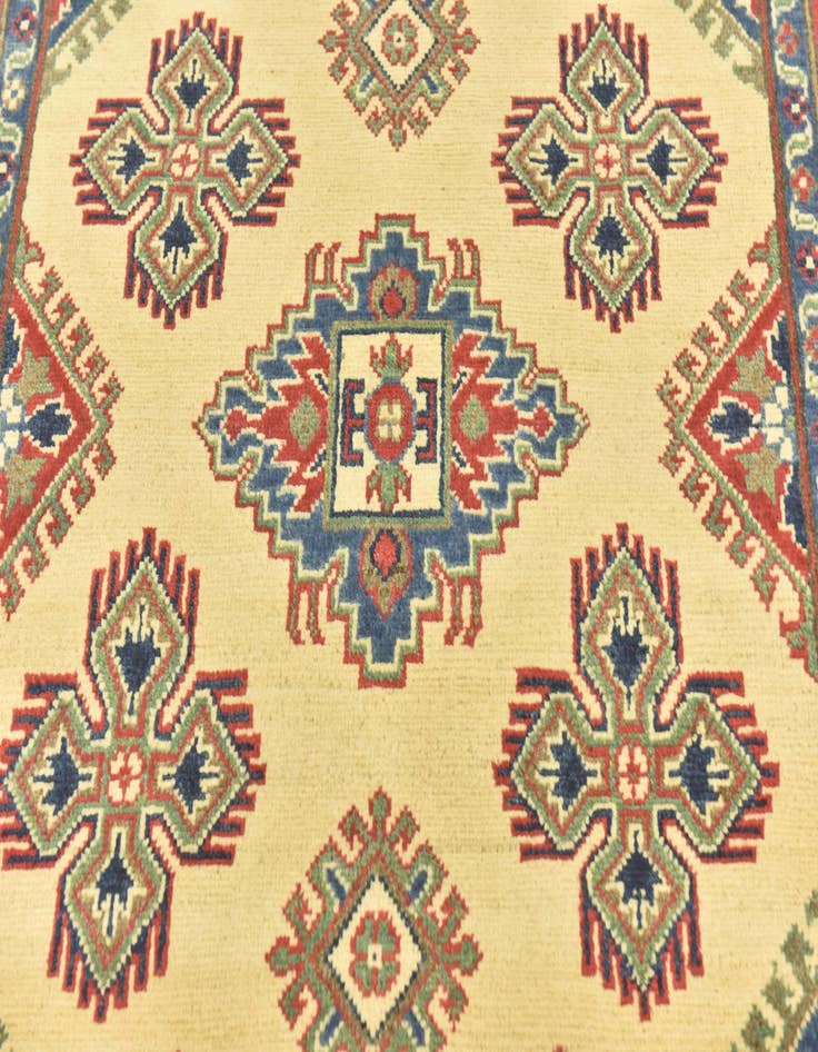 Detail image of  3' 9 x 6'  Hand Knotted Kazak Rug
