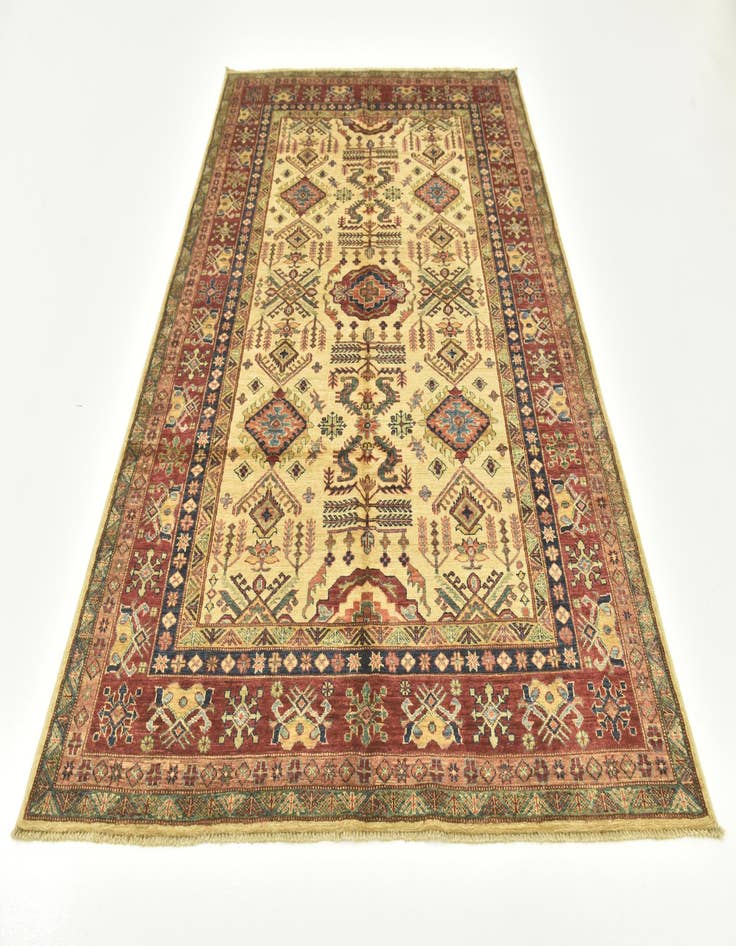 Detail image of  5' 9 x 8' 9  Hand Knotted Kazak Oriental Rug