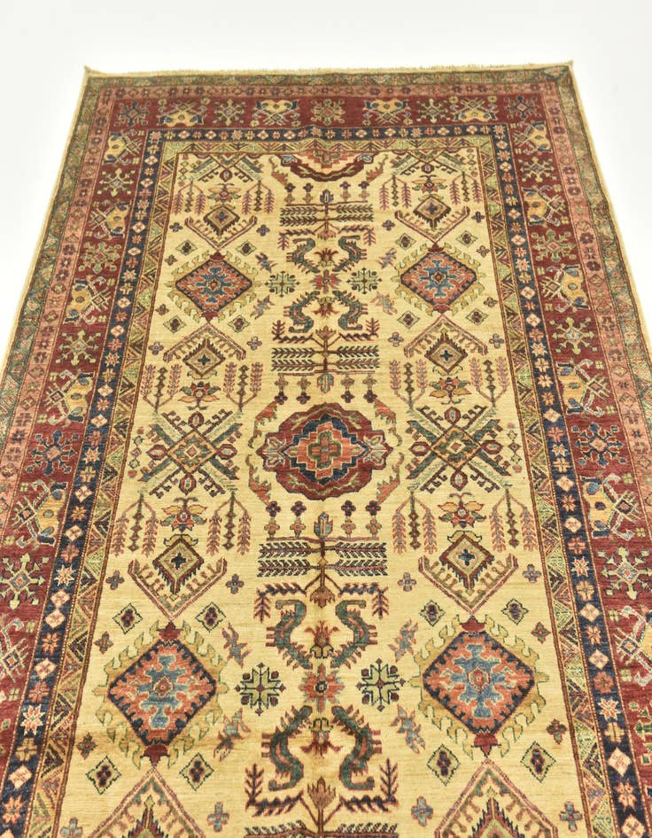 Detail image of  5' 9 x 8' 9  Hand Knotted Kazak Oriental Rug