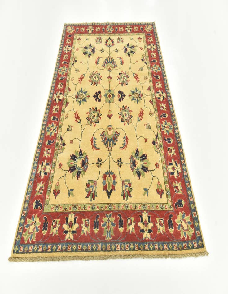 Detail image of  4' 10 x 6' 9  Hand Knotted Kazak Rug