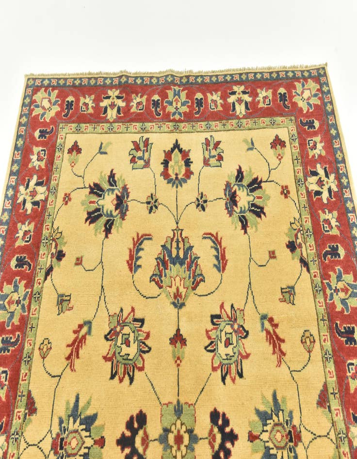 Detail image of  4' 10 x 6' 9  Hand Knotted Kazak Rug