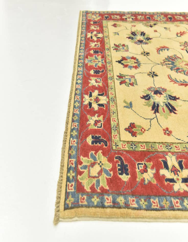 Detail image of  4' 10 x 6' 9  Hand Knotted Kazak Rug