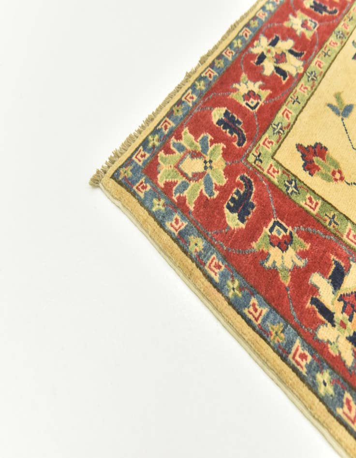 Detail image of  4' 10 x 6' 9  Hand Knotted Kazak Rug