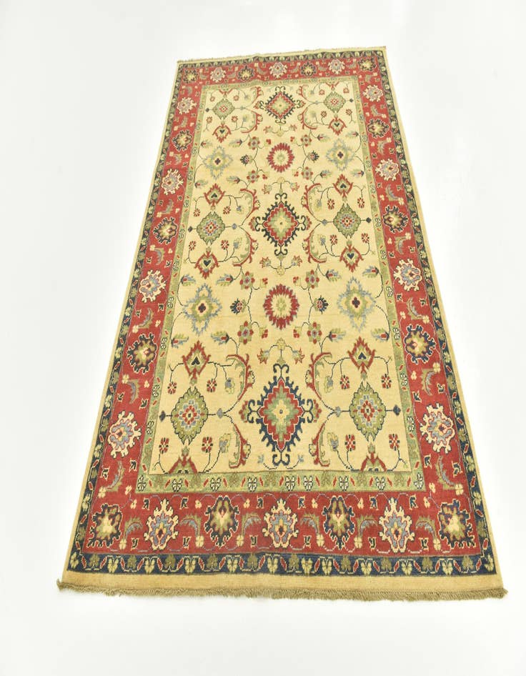 Detail image of  4' 10 x 6' 8  Hand Knotted Kazak Rug