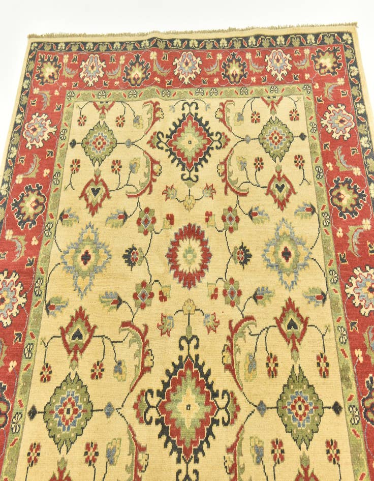 Detail image of  4' 10 x 6' 8  Hand Knotted Kazak Rug