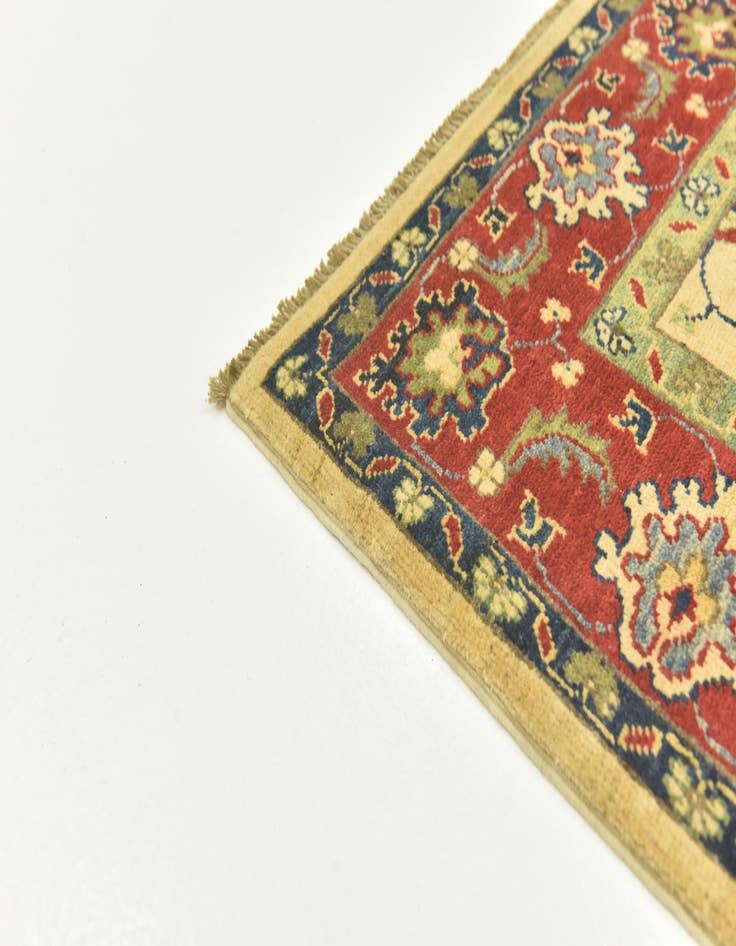 Detail image of  4' 10 x 6' 8  Hand Knotted Kazak Rug