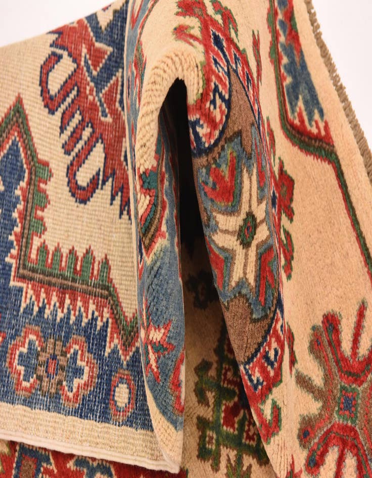 Detail image of  5' x 6' 10  Hand Knotted Kazak Rug