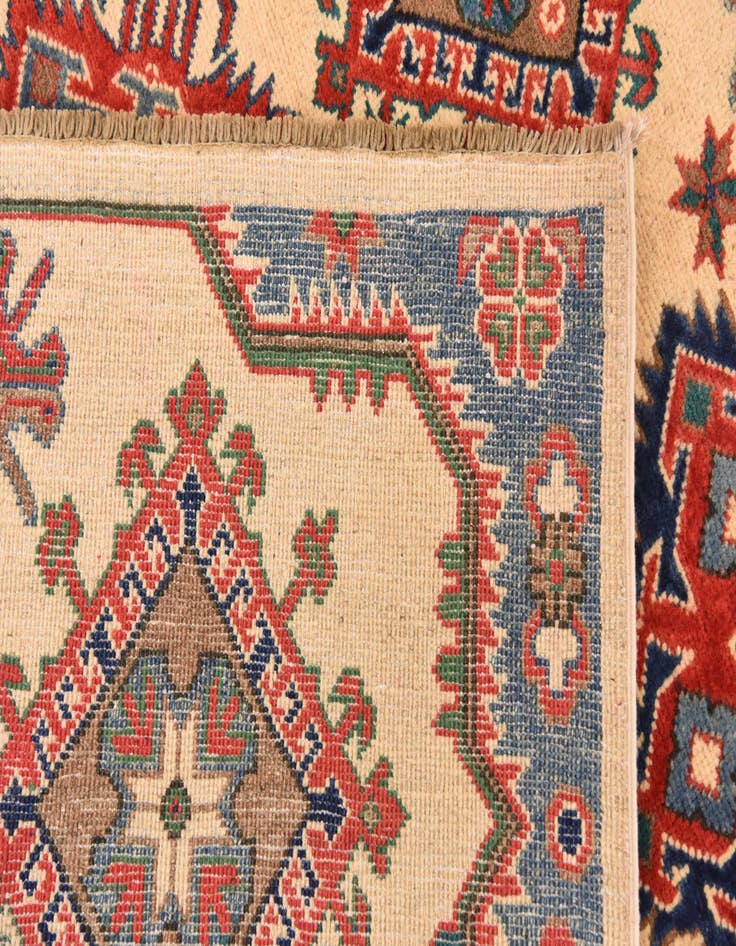 Detail image of  5' x 6' 10  Hand Knotted Kazak Rug