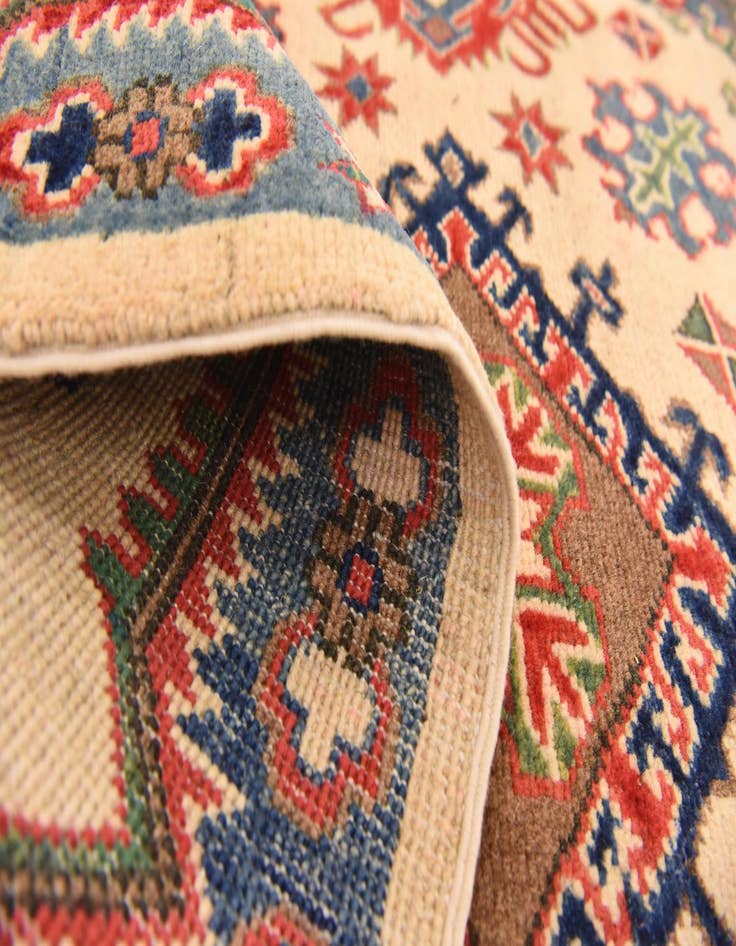 Detail image of  5' x 6' 10  Hand Knotted Kazak Rug