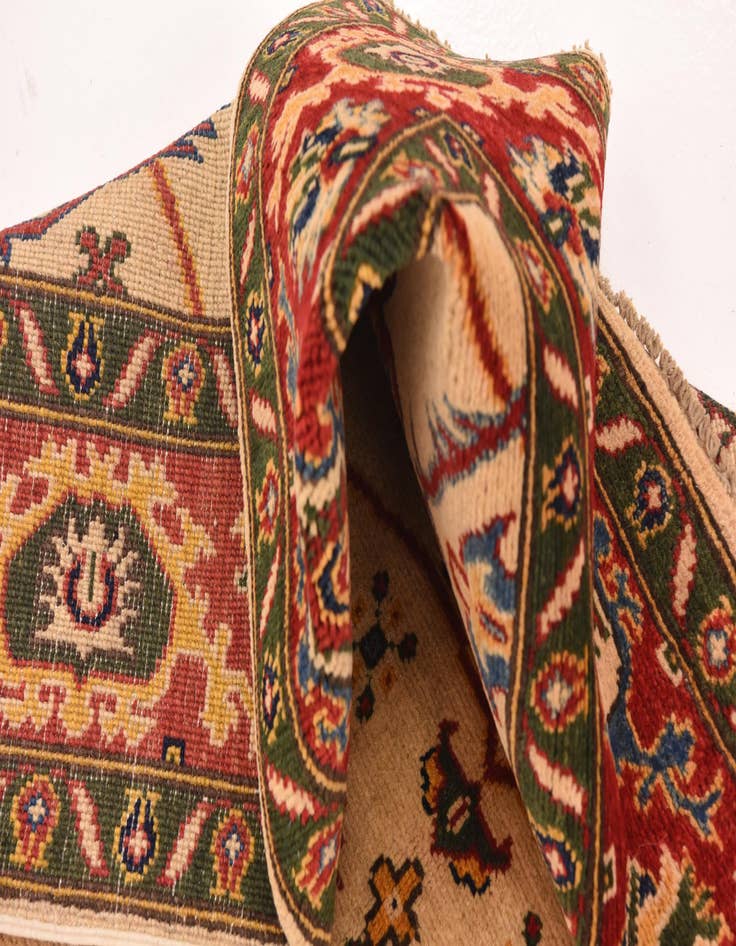 Detail image of  4' 11 x 7' 1  Hand Knotted Kazak Rug