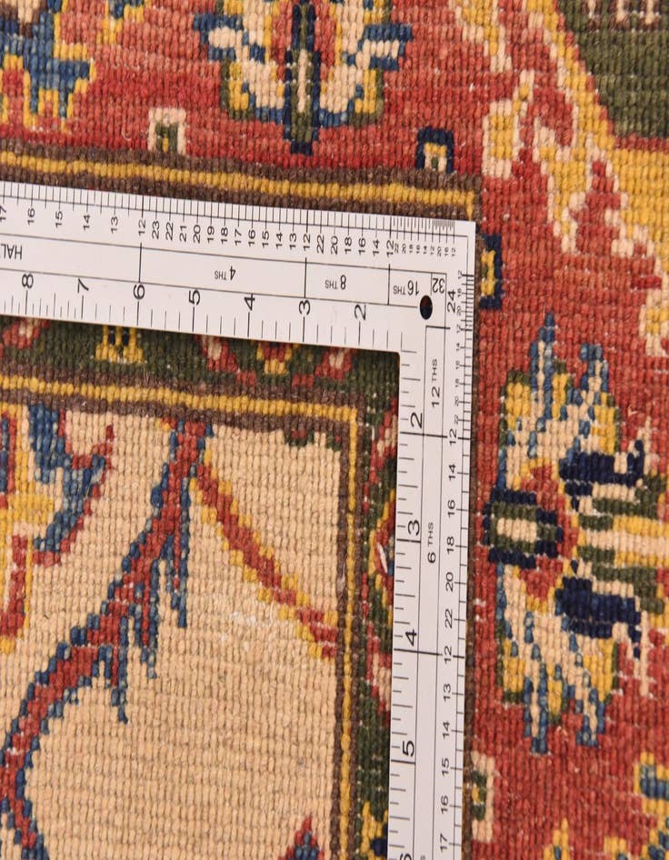 Detail image of  4' 11 x 7' 1  Hand Knotted Kazak Rug