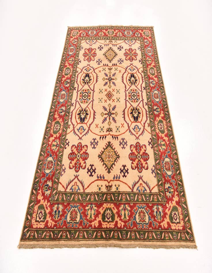 Detail image of  4' 11 x 7' 1  Hand Knotted Kazak Rug