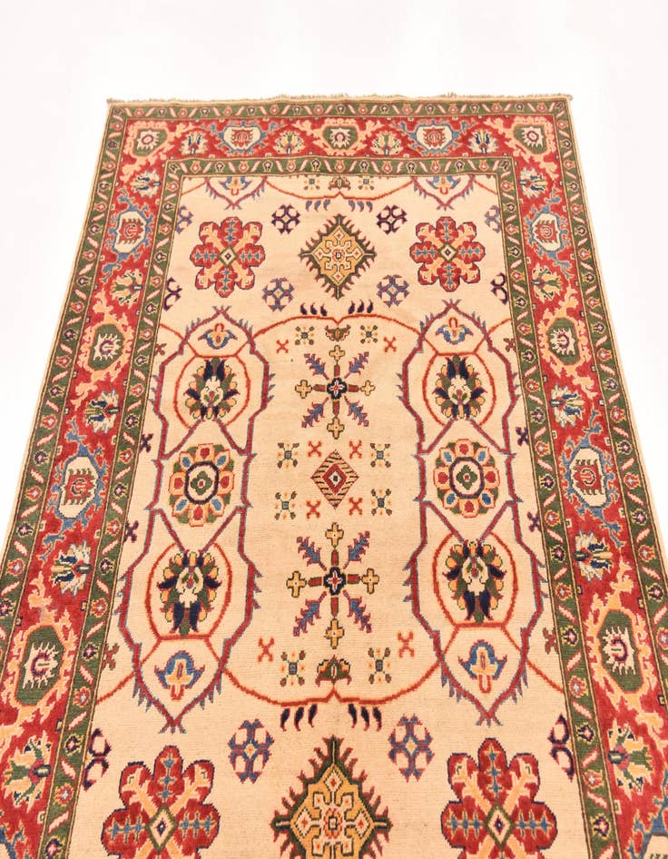 Detail image of  4' 11 x 7' 1  Hand Knotted Kazak Rug