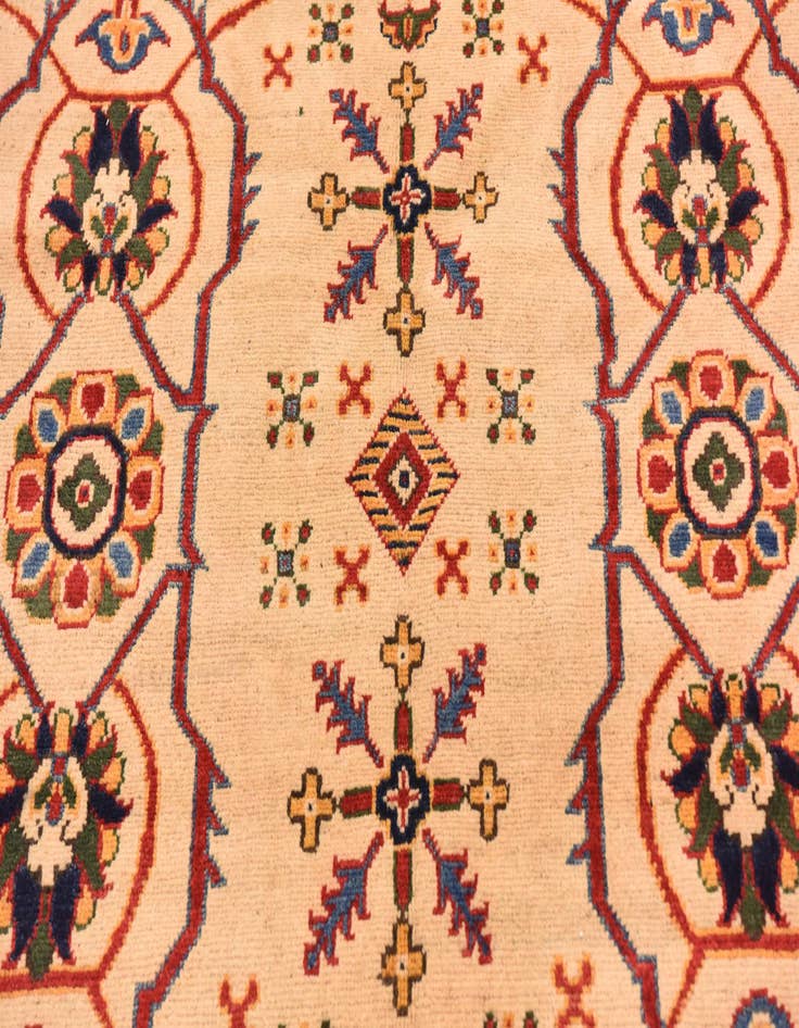 Detail image of  4' 11 x 7' 1  Hand Knotted Kazak Rug