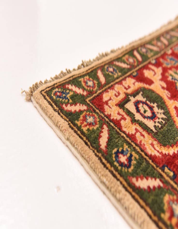 Detail image of  4' 11 x 7' 1  Hand Knotted Kazak Rug