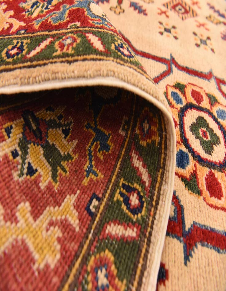 Detail image of  4' 11 x 7' 1  Hand Knotted Kazak Rug