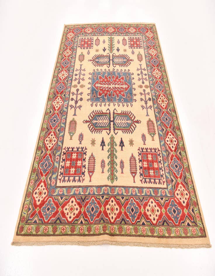 Detail image of  5' 7 x 7' 9  Hand Knotted Kazak Rug