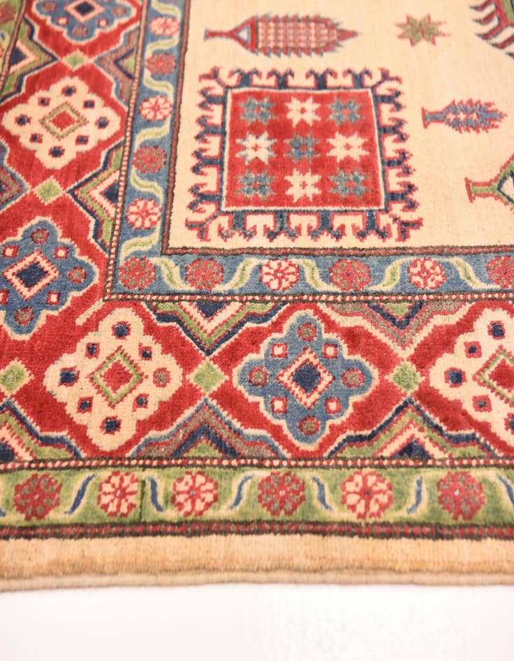 Detail image of  5' 7 x 7' 9  Hand Knotted Kazak Rug