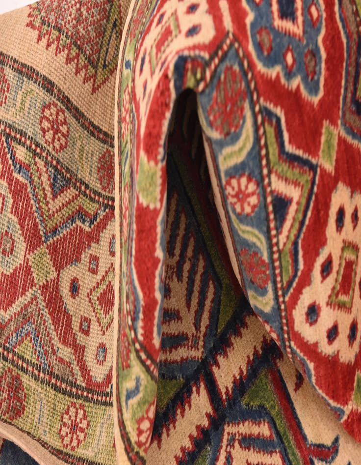 Detail image of  5' 7 x 7' 9  Hand Knotted Kazak Rug