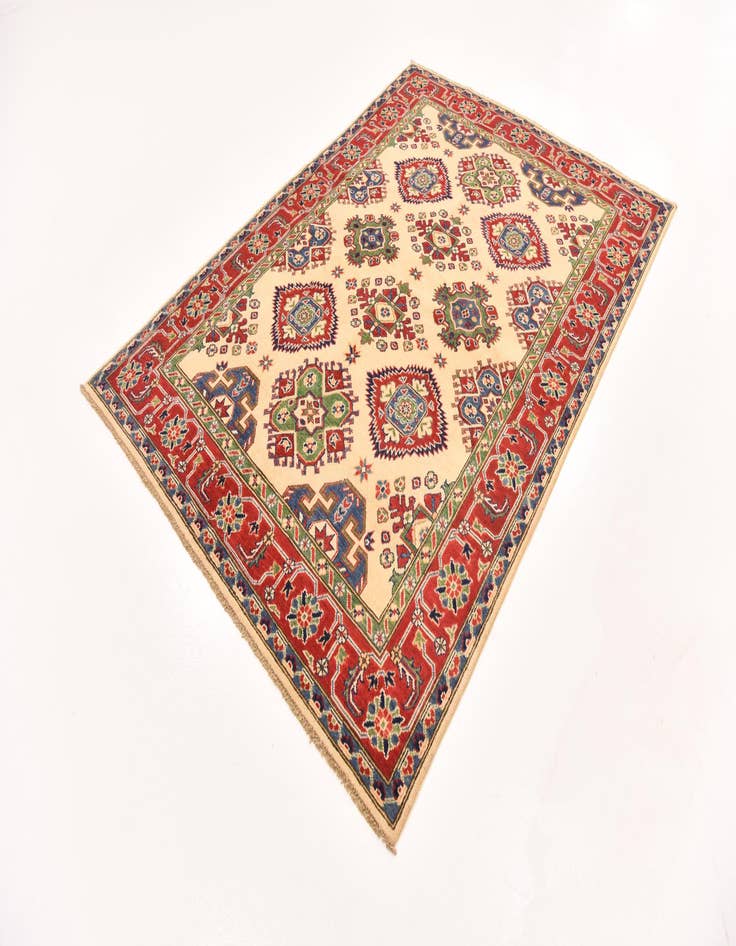 Detail image of  5' 6 x 7' 10  Hand Knotted Kazak Rug