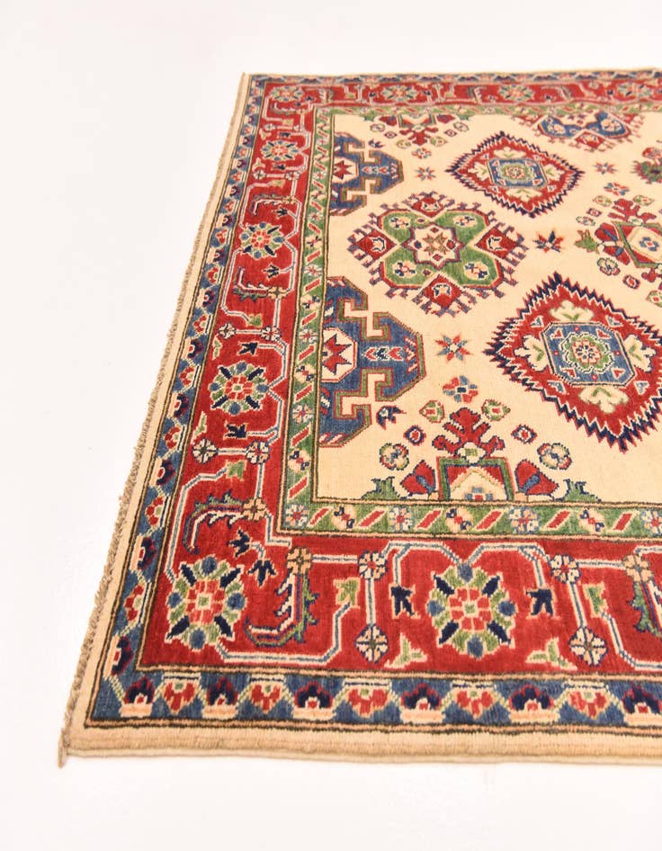 Detail image of  5' 6 x 7' 10  Hand Knotted Kazak Rug