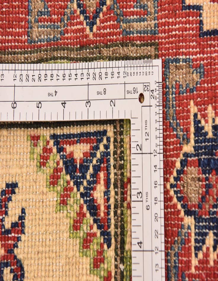 Detail image of  3' 3 x 5'  Hand Knotted Kazak Rug