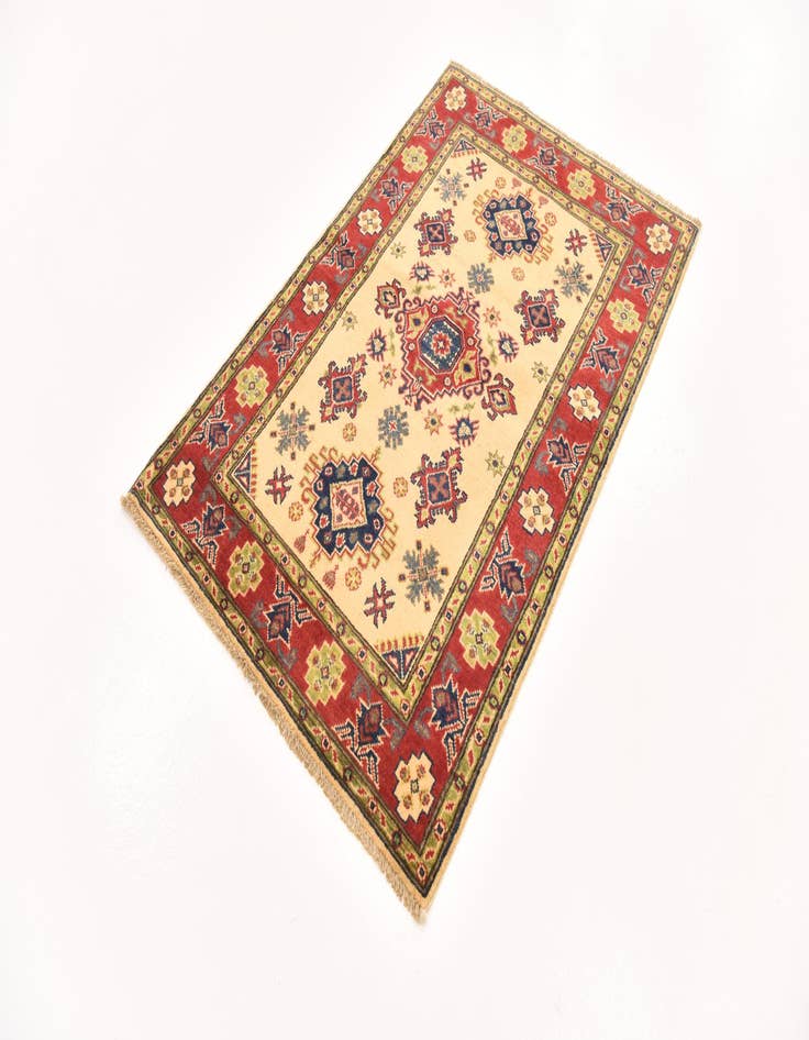 Detail image of  3' 3 x 5'  Hand Knotted Kazak Rug