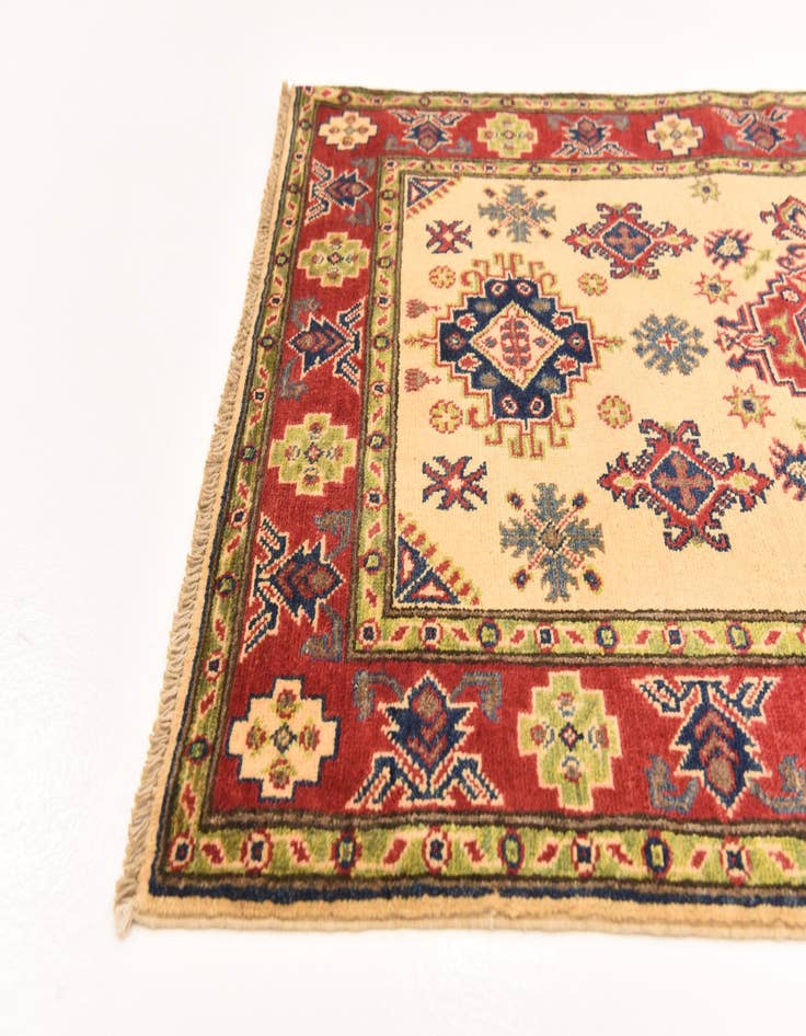 Detail image of  3' 3 x 5'  Hand Knotted Kazak Rug