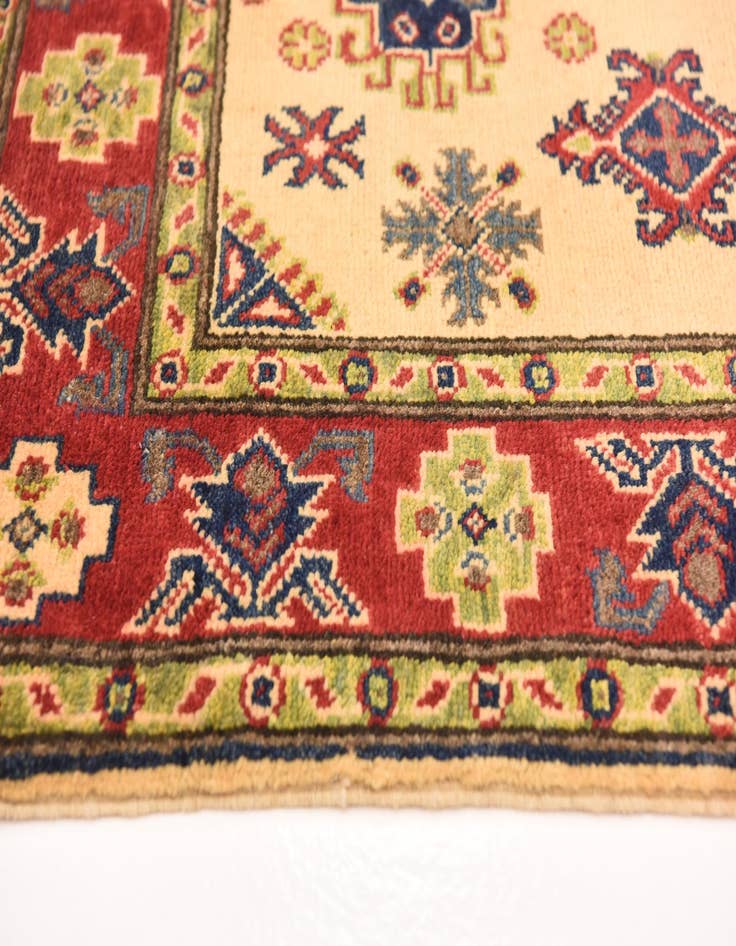 Detail image of  3' 3 x 5'  Hand Knotted Kazak Rug
