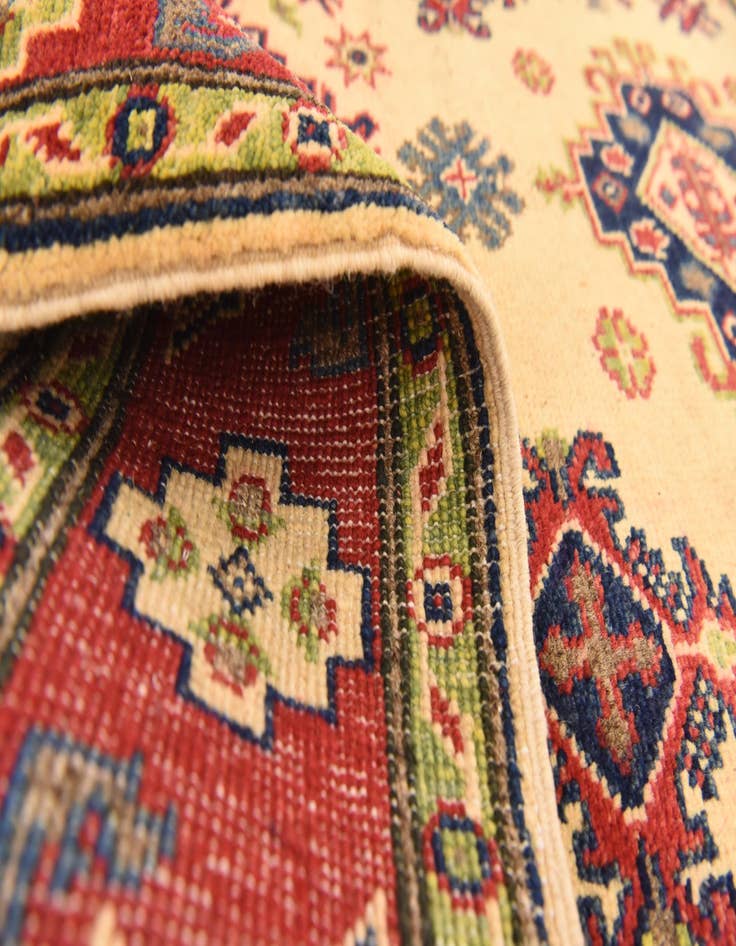 Detail image of  3' 3 x 5'  Hand Knotted Kazak Rug