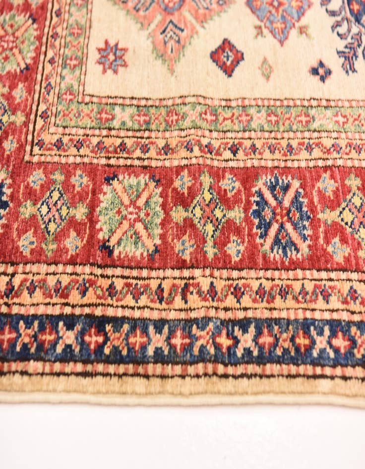 Detail image of  4' 10 x 6' 8  Hand Knotted Kazak Oriental Rug