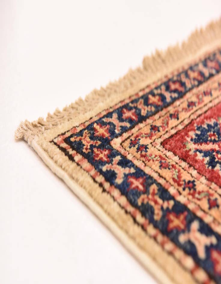 Detail image of  4' 10 x 6' 8  Hand Knotted Kazak Oriental Rug