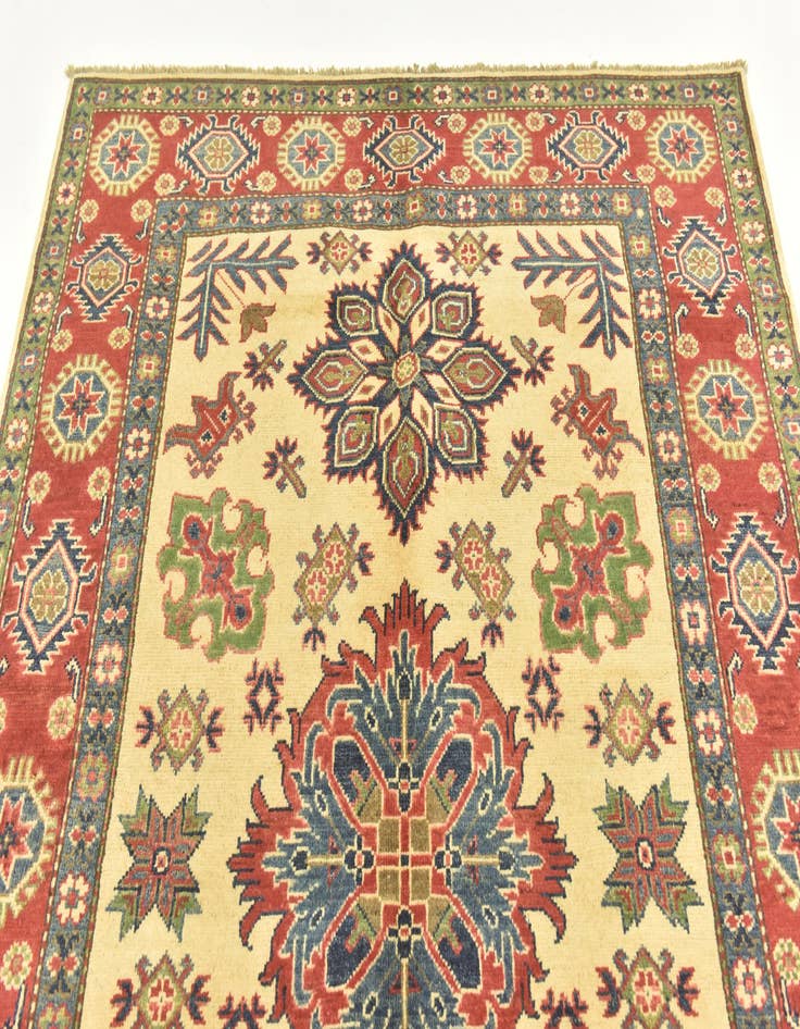 Detail image of  5' 1 x 7' 2  Hand Knotted Kazak Rug