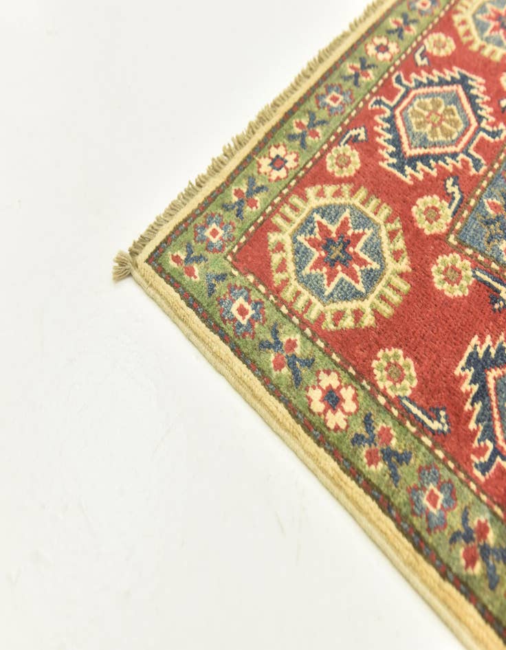 Detail image of  5' 1 x 7' 2  Hand Knotted Kazak Rug