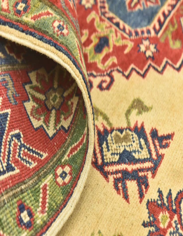 Detail image of  5' 1 x 7' 2  Hand Knotted Kazak Rug