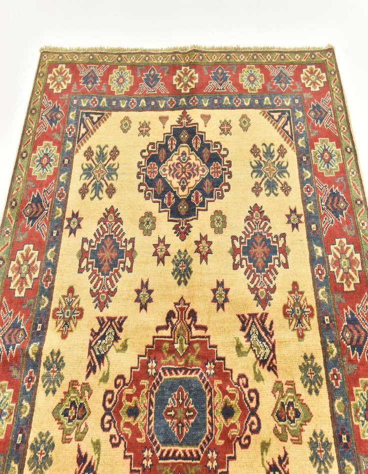 Detail image of  5' 1 x 7' 2  Hand Knotted Kazak Rug