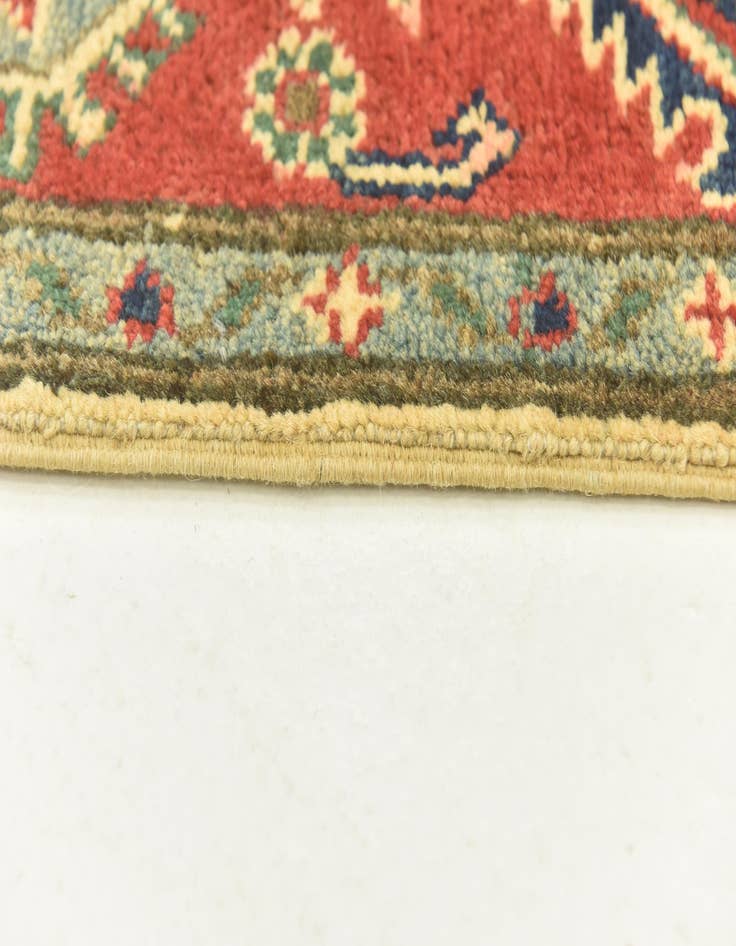 Detail image of  4' x 5' 10  Hand Knotted Kazak Rug